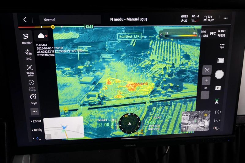 İzmir İtfaiyesi, Yangınlara Karşı Yapay Zeka Destekli Drone ile Güçleniyor