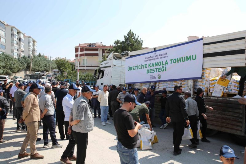 Ankara'da Çiftçilere Yüzde 50 Hibeli Kanola Tohumu Desteği Sağlandı