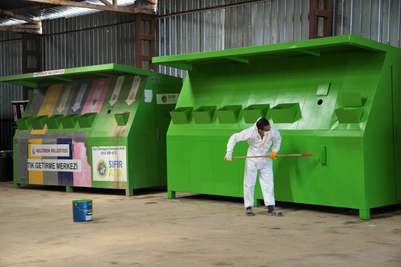 Keçiören'de Mobil Atık Getirme Merkezleri Modernize Ediliyor