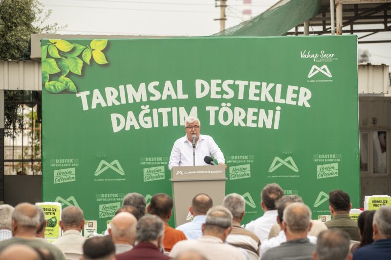 Mersin'de Kazanlı Üreticilerine Tarımsal Destekler Dağıtıldı