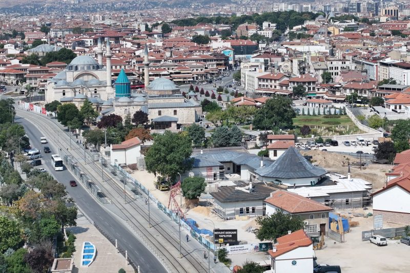 Konya'da Mevlevi Dergahı İnşaatı Hızla İlerliyor, 2027'de Açılması Planlanıyor