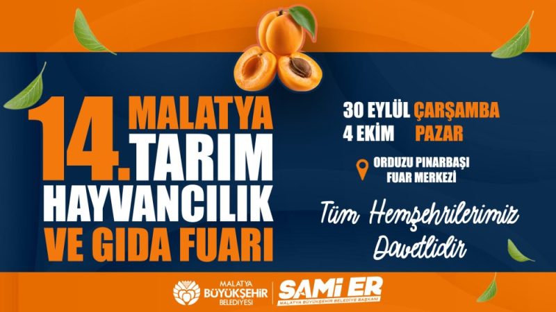 Malatya Tarım ve Hayvancılık Fuarı Kapılarını Açıyor