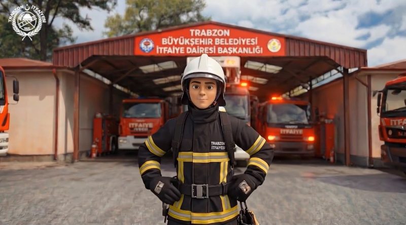 Trabzon İtfaiyesi'nden Yangın Anında Yapılması Gerekenleri Anlatan Animasyon