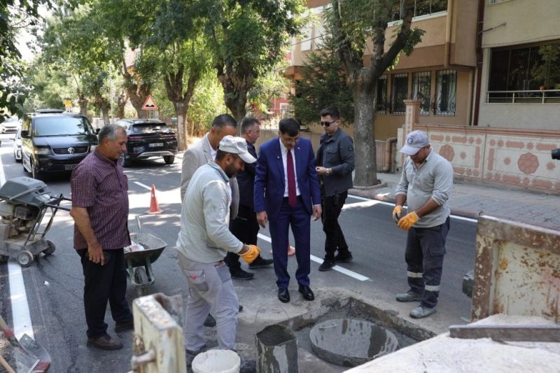 Kütahya Belediye Başkanı Kahveci, Maltepe Mahallesi'ndeki Çalışmaları Yerinde İnceledi