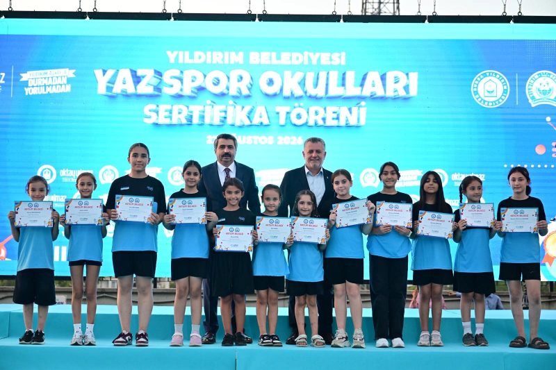 Yıldırım'da Yaz Spor Okulları Sona Erdi, 36 Bin 818 Çocuk Sertifika Aldı