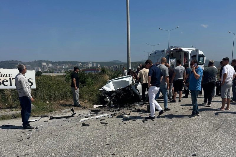 Düzce Kuzey Çevre Yolu'nda Trafik Kazası: 1 Kişi Ağır Yaralandı