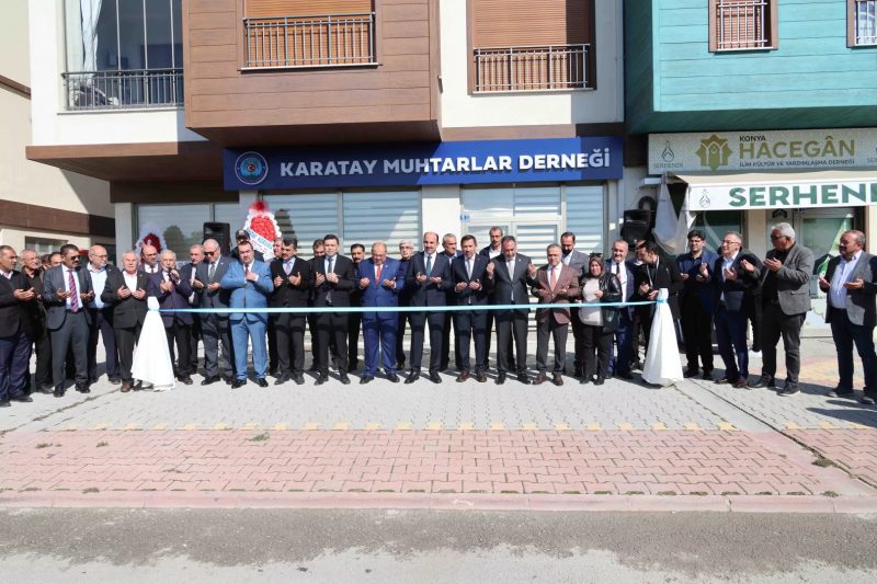 Karatay Muhtarlar Derneği Yeni Hizmet Binasına Taşındı