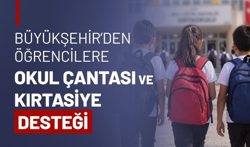 Tekirdağ'da Öğrencilere Eğitim Başlangıcı İçin Çanta ve Kırtasiye Desteği