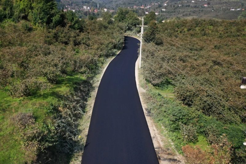 Ordu Büyükşehir Belediyesi İkizce'de 5 Kilometrelik Sıcak Asfalt Çalışması Başlattı