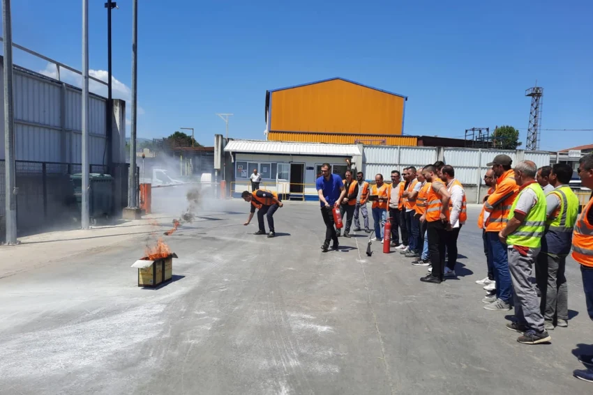 Kocaeli’de itfaiyeden MEPAR Nakliyat’a eğitim