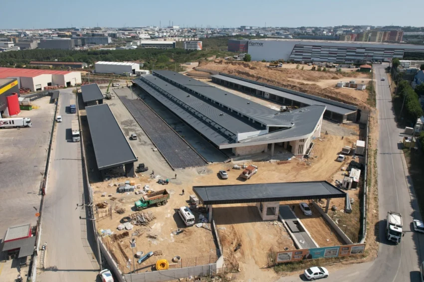 Gebze’de yeni hal için son imalatlar yapılıyor