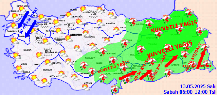Meteoroloji’den 25 il için sarı kodlu uyarı! Kuvvetli sağanak geliyor!