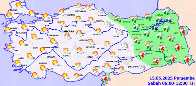 Türkiye’de Mayıs sürprizi! Doğu ve batı kesimlerde yağışlı hava hakim!