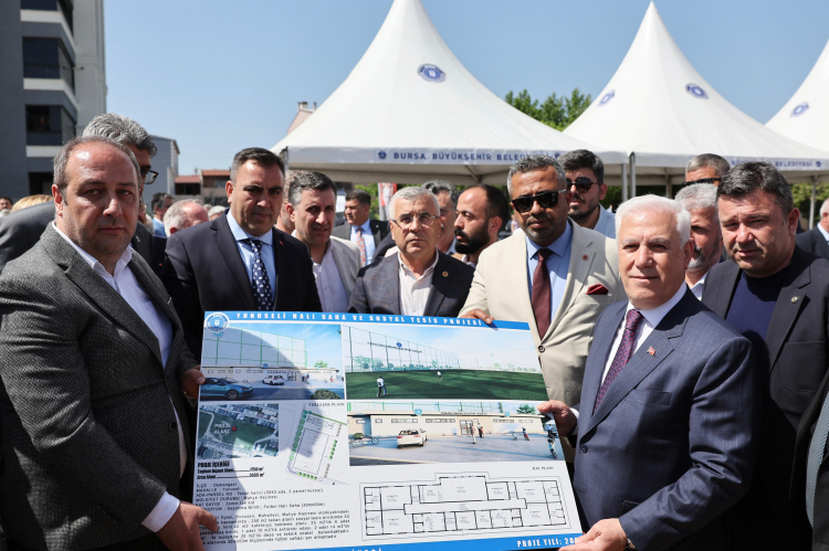 Bursa’da gençlerin istediği tesis Yunuseli’ye kazandırılıyor