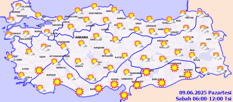 Yurtta az bulutlu hava hakim… Doğu’da sağanak alarmı!