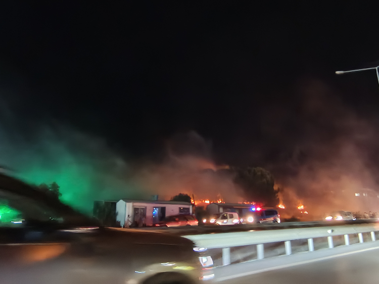 Bursa Mudanya Yolu’nda alevler yükseldi! Çağrışan’da yangın paniği!