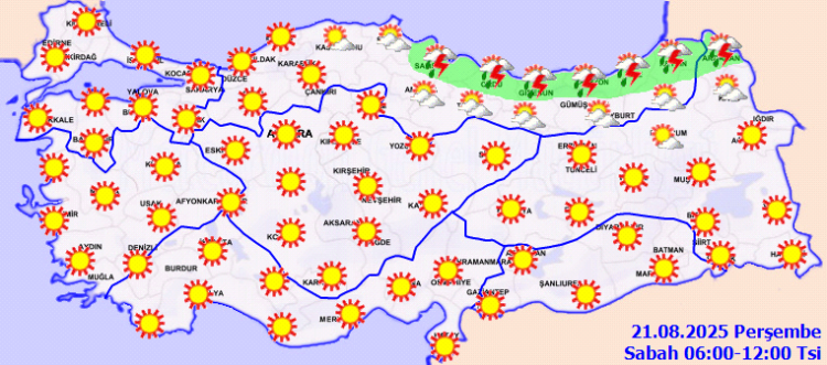 Karadeniz’de yağış, güneyde sıcaklıklar yükseliyor