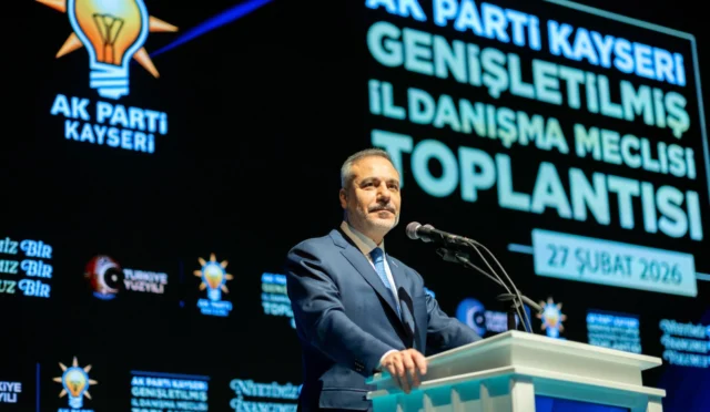 Dışişleri Bakanı Hakan Fidan konuşma yaparken