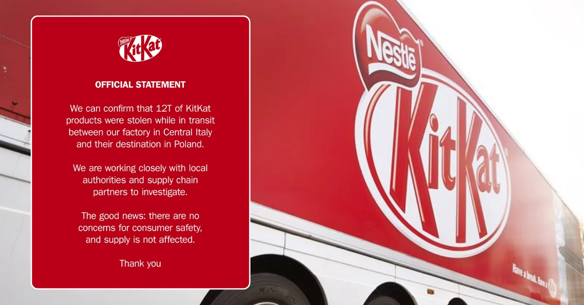 12 Ton Çikolatalı Gofret Gizemli Bir Şekilde Kayboldu: Dev Sevkiyatın Akıbeti Bilinmiyor