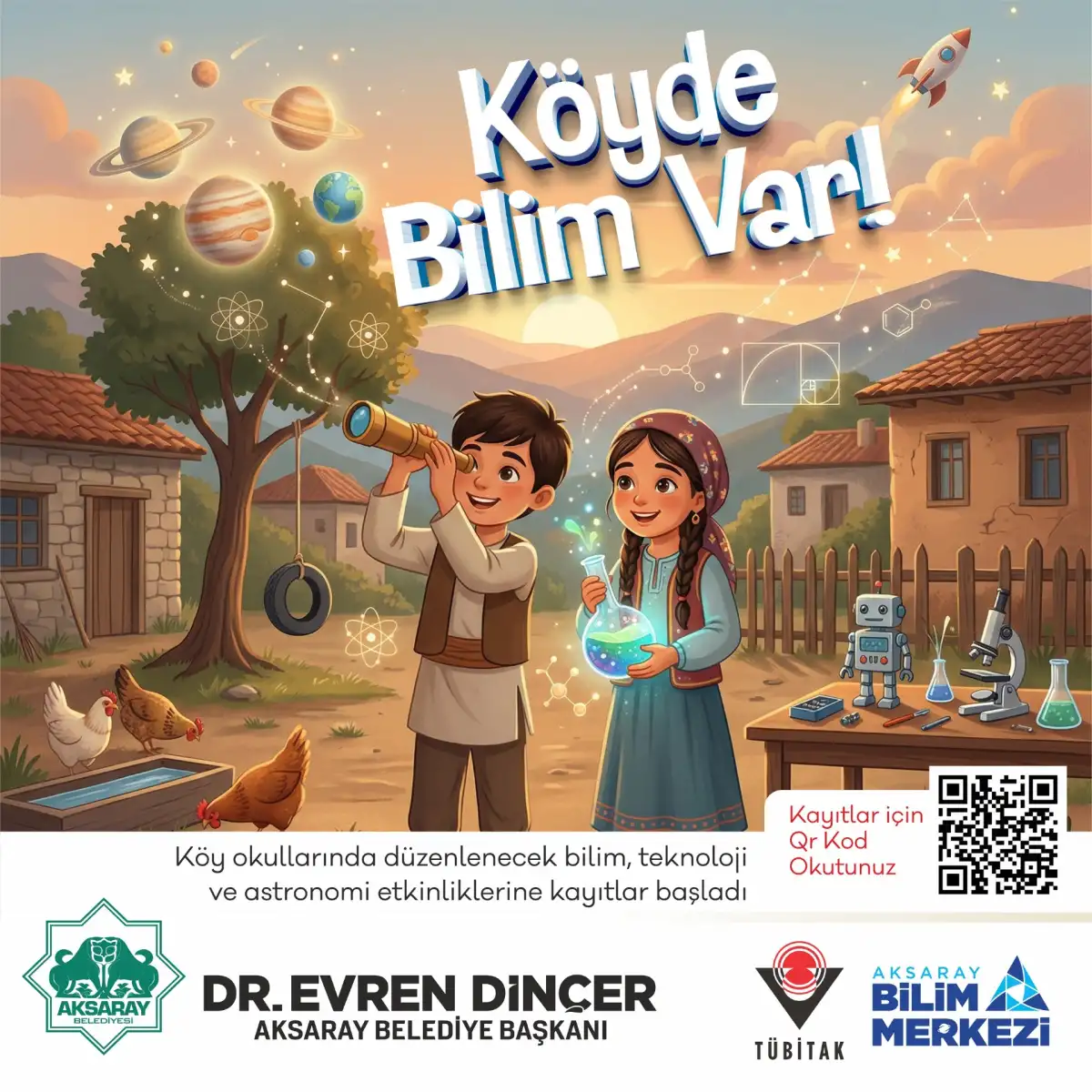 Aksaray’da Köy Okullarına Bilim Rüzgarı: “Köyde Bilim Var” Projesiyle Minik Kaşifler Yetişiyor