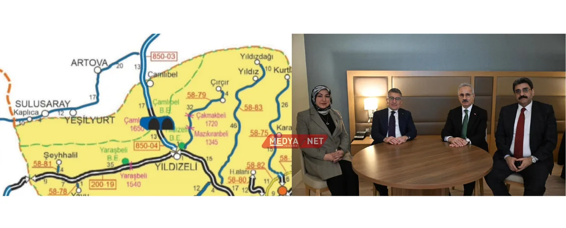 Sivas’ın Ulaşımına Dev Yatırım: Çamlıbel Tüneli ve Bağlantı Yolları Projesi İhalesi Tamamlandı