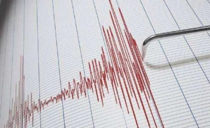 Karadeniz'de 4.0 büyüklüğünde deprem meydana geldiği anı gösteren görsel