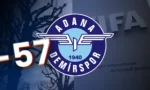 Adana Demirspor logosu ve FIFA amblemi, puan silme cezasını simgeleyen grafik