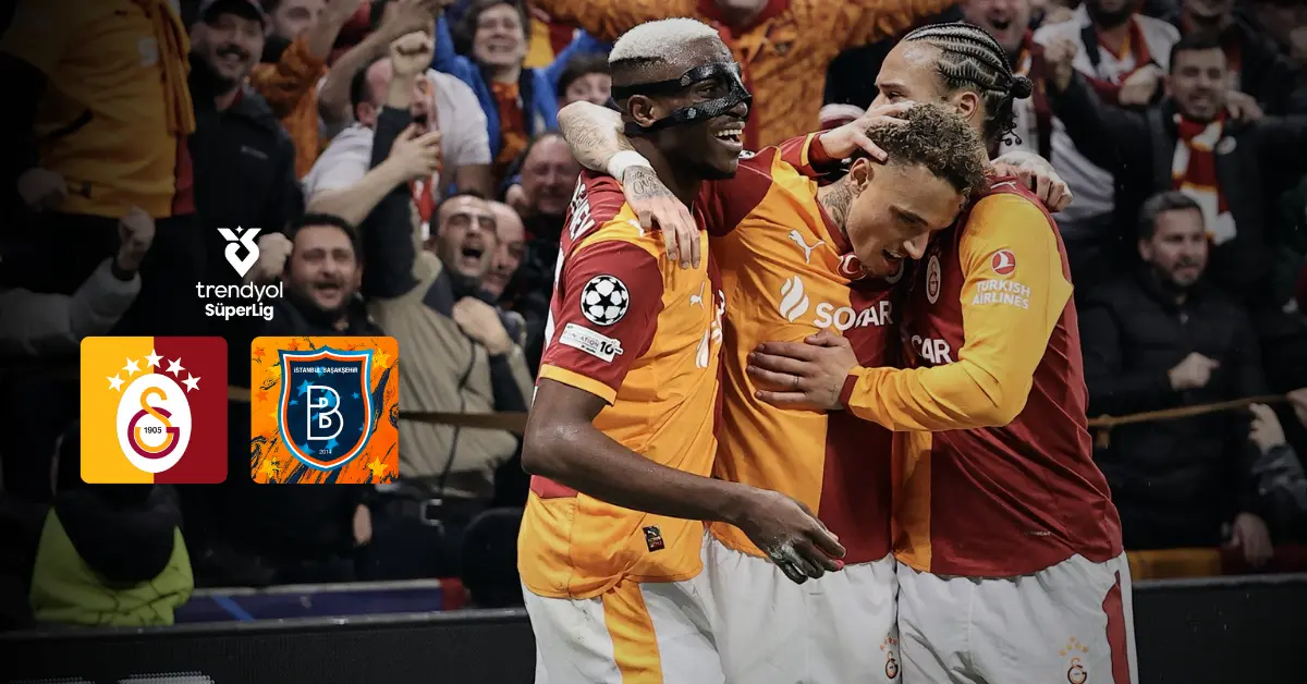 Galatasaray’dan Başakşehir’e Karşı Galibiyet Serisi: Liderlik Koltuğunda Rekor Peşinde