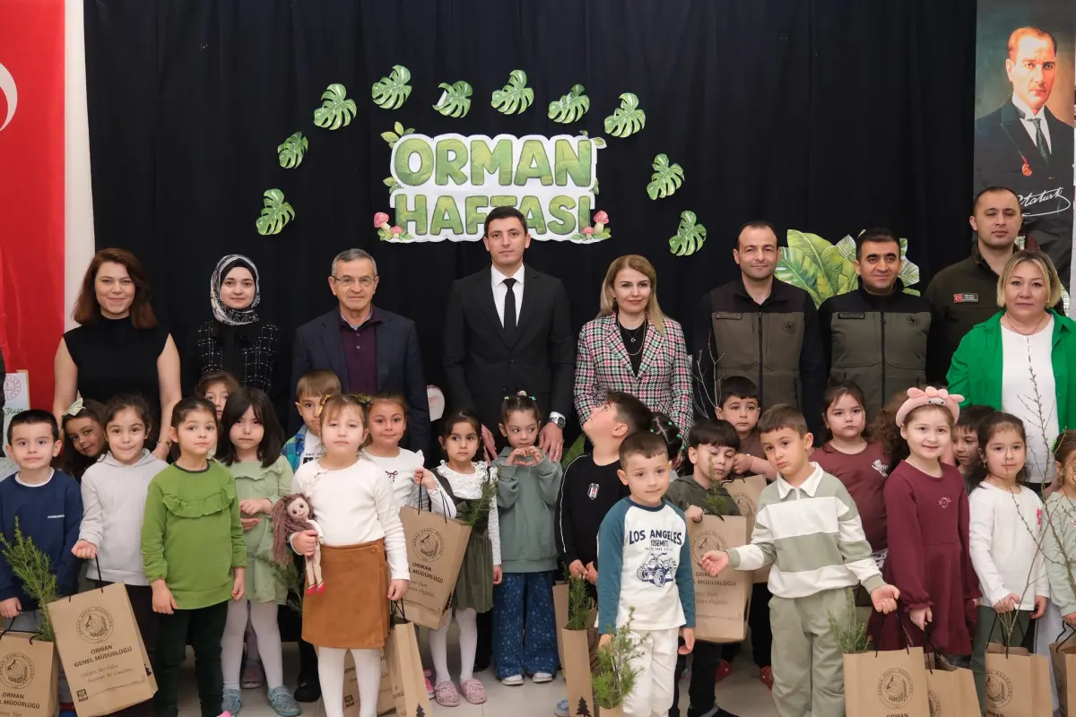 Güdül’de Orman Haftası Coşkusu: Minik Ellerle Fidanlar Buluştu