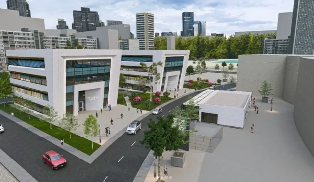 Malatya Teknokent'te inşa edilen İnönü Üniversitesi yeni hizmet binası dış görünümü