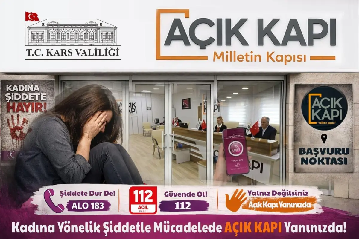 Kars Açık Kapı: Şiddet Mağduru Kadınların Güvencesi, Devletin Kapısı Her Zaman Açık
