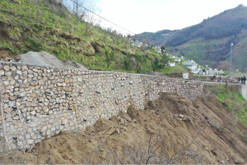 Ordu’da Heyelan Riski Taşkın Duvarla Önleniyor: Ulaşım Güvenliği Artıyor