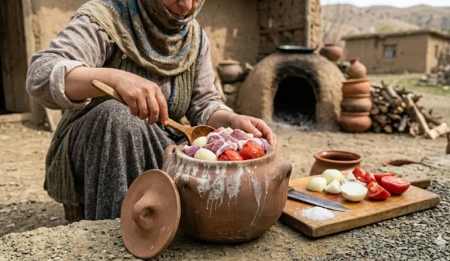 Ramazan ayında servis edilen geleneksel Gudu Güveci yemeği