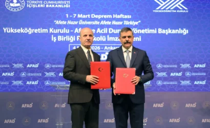 YÖK ve AFAD arasında Afete Hazır Üniversite iş birliği protokolü imzalandı