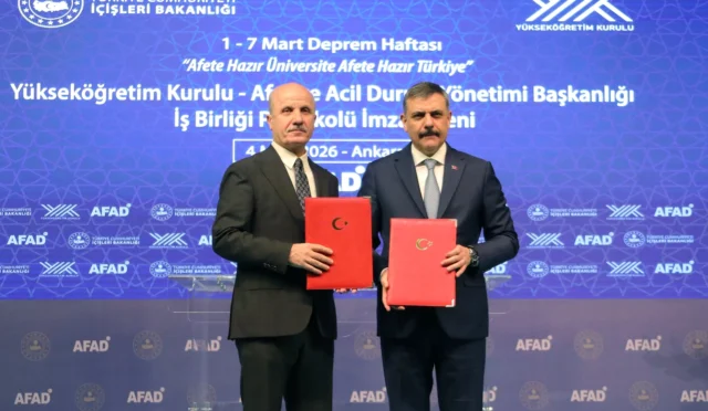 YÖK ve AFAD arasında Afete Hazır Üniversite iş birliği protokolü imzalandı