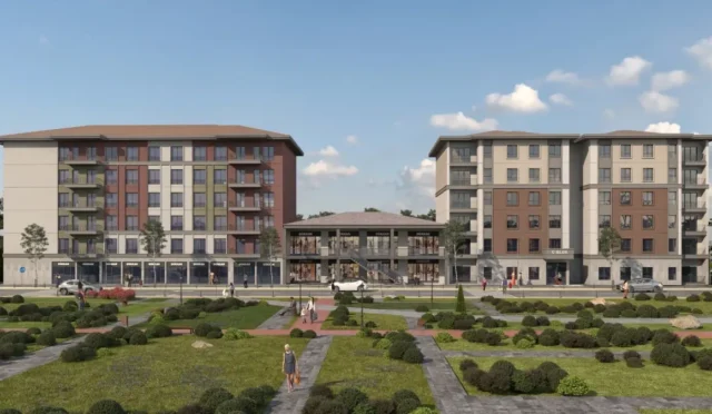 Malatya'da inşa edilecek karma yaşam alanı projesini temsil eden görsel