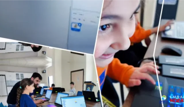 Çukurova Belediyesi'nde ücretsiz robotik kodlama ve yapay zeka eğitimleri alan öğrenciler