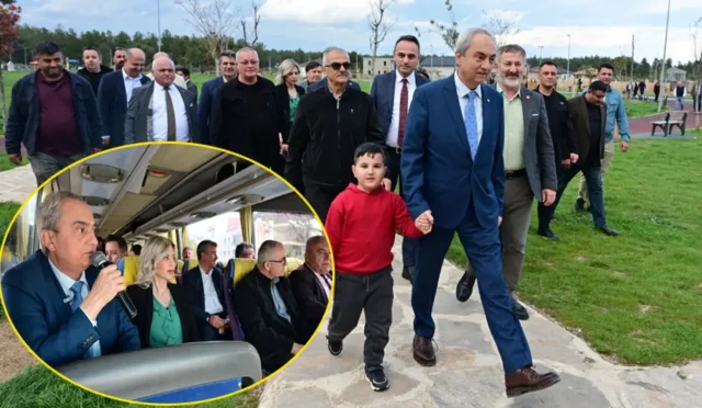 Kepez Belediye Başkanı Mesut Kocagöz, meclis üyeleriyle birlikte ilçedeki hizmet ve yatırım alanlarını inceliyor.