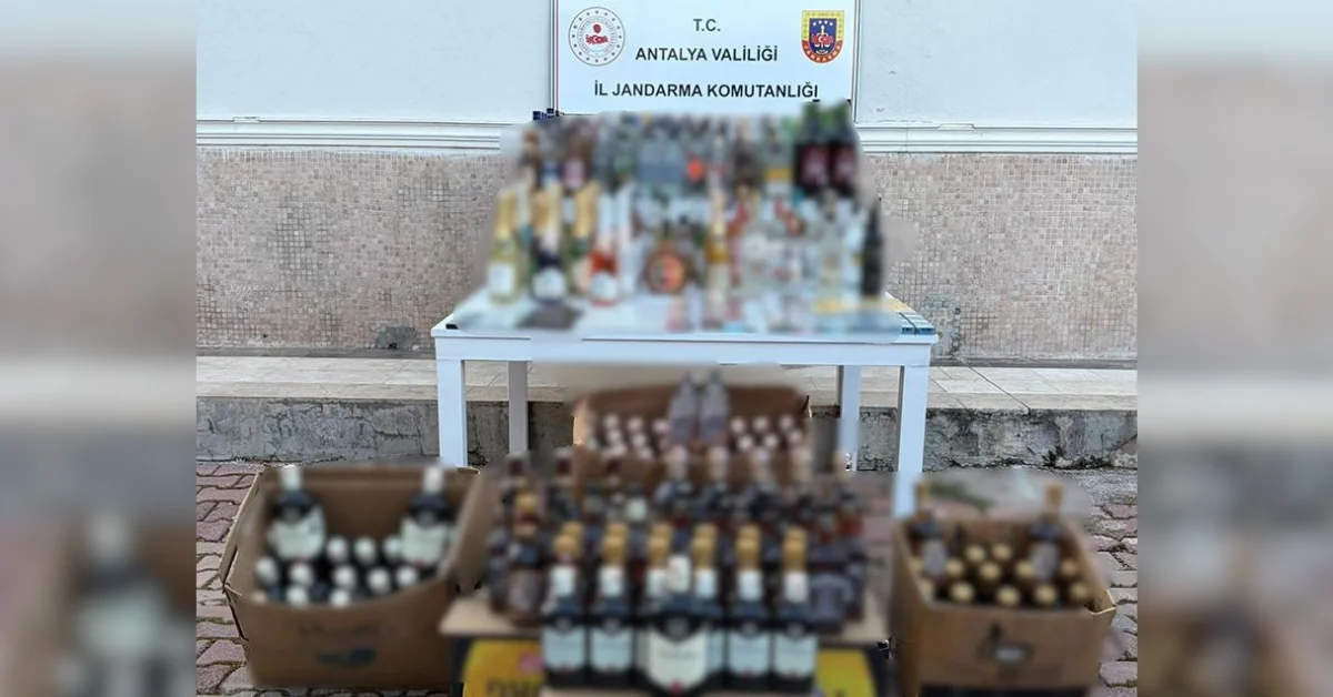 Antalya’da Nefes Kesen Operasyon: 1 Tonu Aşkın Kaçak Alkole El Konuldu