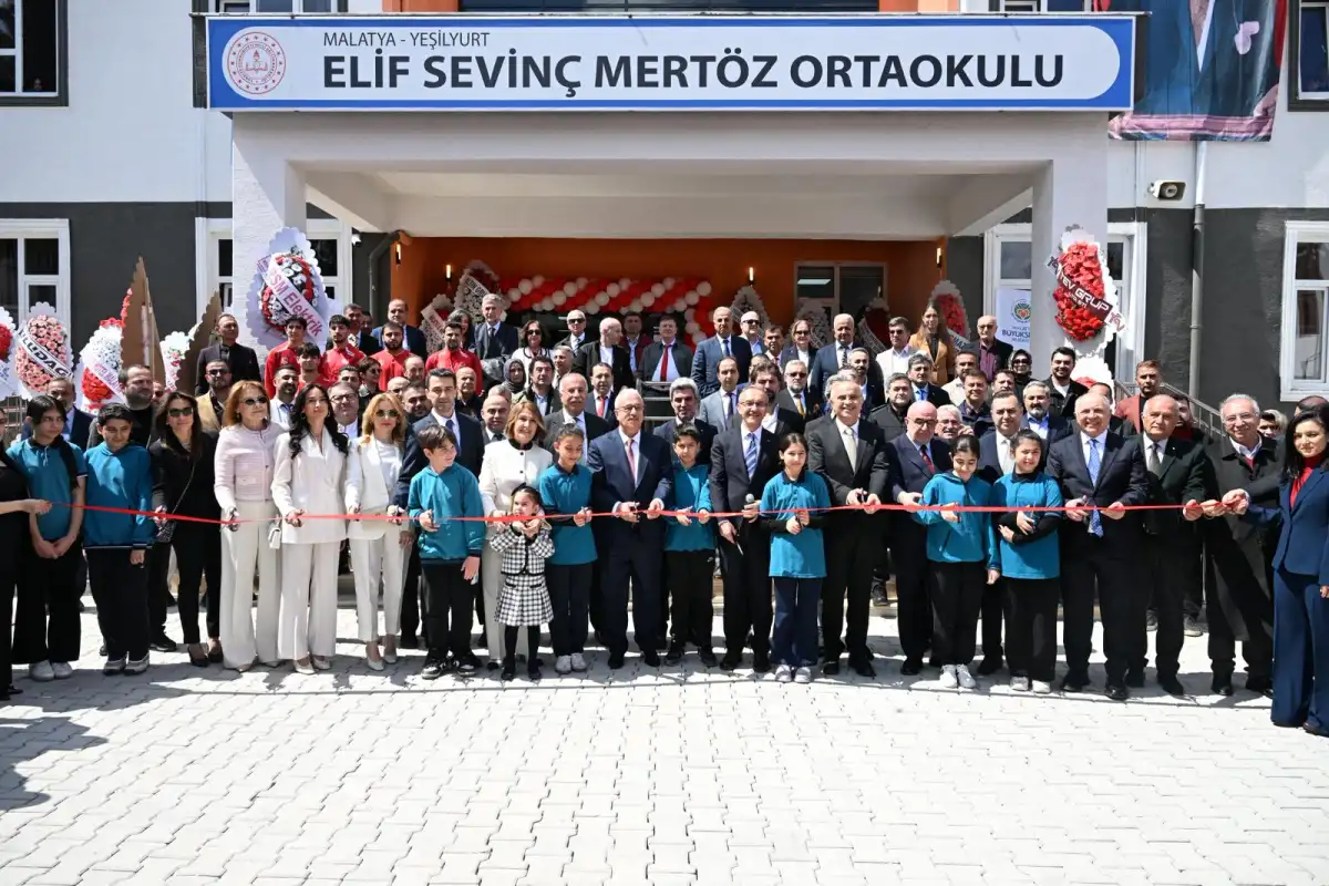 Malatya’da Elif Sevinç Mertöz Ortaokulu Açıldı: Geleceğin Eğitim Yatırımları Hız Kesmiyor