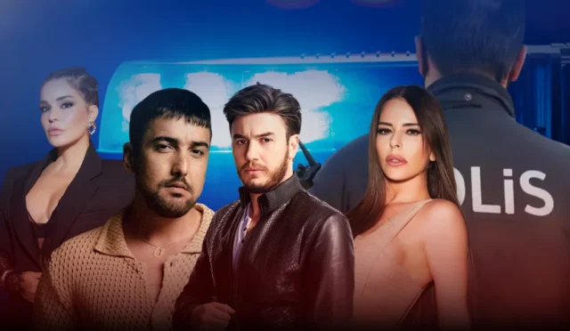 Ünlü sanatçıların uyuşturucu operasyonunda gözaltına alınmasını gösteren görsel