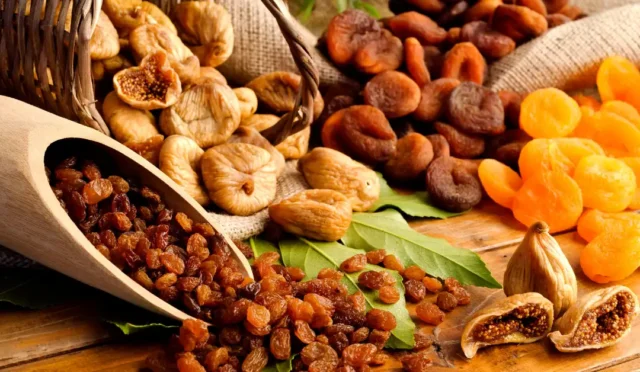 Türkiye'nin kuru meyve ihracatının ilk çeyrekte 404 milyon dolar gelire ulaşmasını gösteren grafik