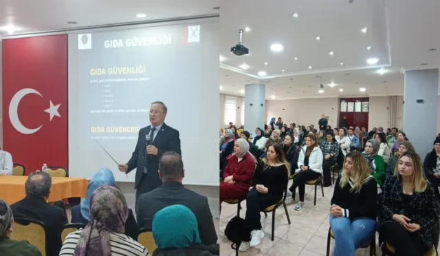 Nallıhan'da gıda güvenliği ve yöresel üretim eğitimi alan katılımcılar