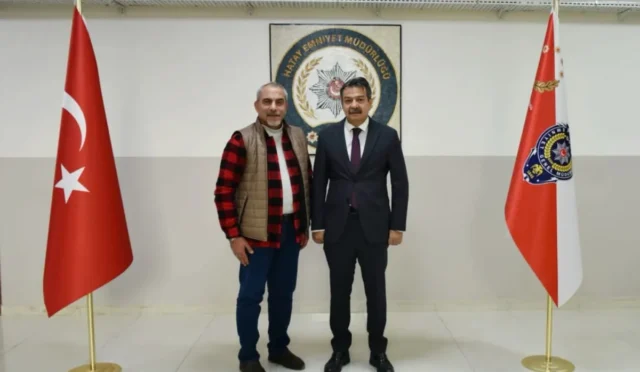 BHA Hatay Temsilcisi Gazeteci Mehmet Hüseyin Zorkun, Hatay İl Emniyet Müdürü Rüştü Yılmaz'ı ziyaret etti.