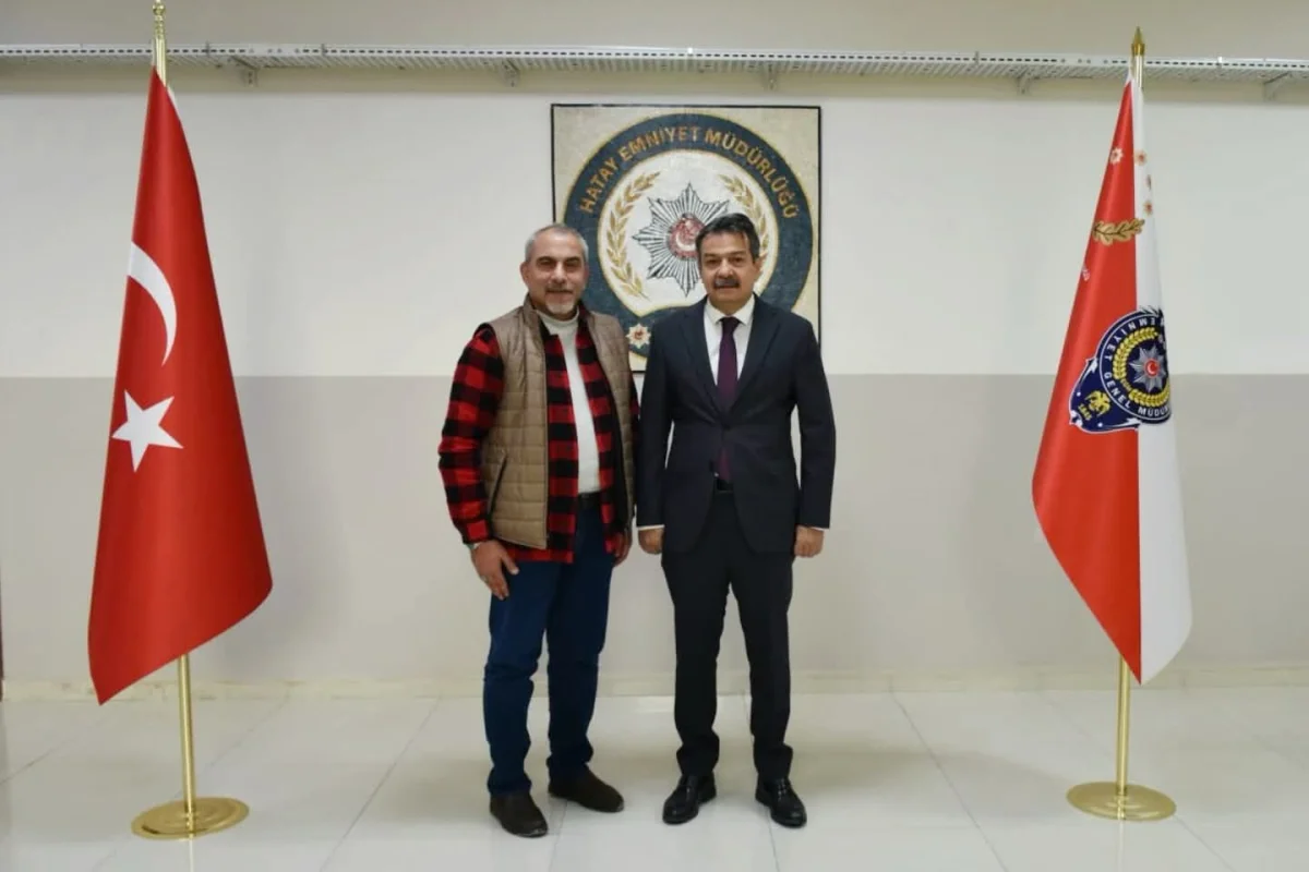 BHA Hatay Temsilcisi Zorkun’dan Emniyet Müdürü Yılmaz’a Ziyaret: Güvenlik ve Medya İş Birliği Vurgusu