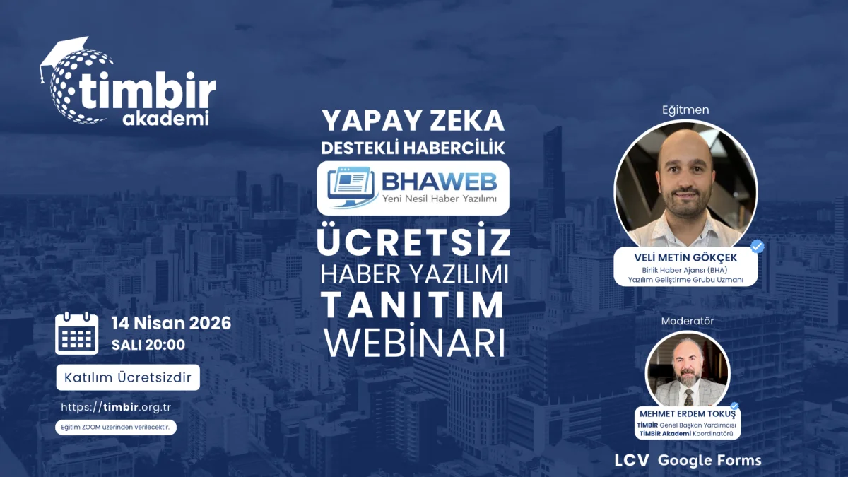 TİMBİR’den Dijital Medyaya Ücretsiz Silah: BHAweb Haber Yazılımı Webinarı 14 Nisan’da