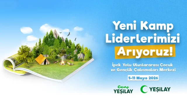 Yeşilay Kamp Lideri Yetiştirme Programı başvurularının başladığını gösteren görsel