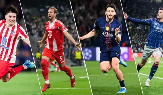 Şampiyonlar Ligi çeyrek finalinde PSG, Atletico Madrid, Bayern Münih ve Arsenal ilk maçlarını kazanarak yarı final için önemli bir avantaj elde etti.