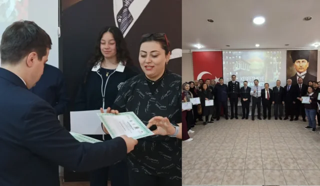 Nallıhan'da sürdürülebilir gıda güvenliği eğitimi sertifika töreni