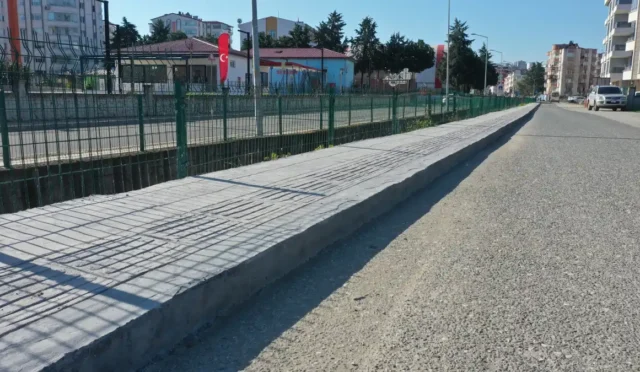 Ordu'da yenilenen modern kaldırımlar